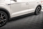 Maxton Parts - Seitenschweller Ansatz (Paar) passend für VW T-Roc R / R-Line Mk1 schwarz Hochglanz