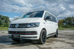 Maxton Parts - Seitenschweller Ansatz (Paar) passend für VW T6 schwarz Hochglanz