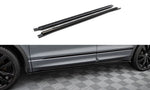 Maxton Parts - Seitenschweller Ansatz (Paar) passend für VW Tiguan Allspace Mk2 schwarz Hochglanz