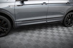 Maxton Parts - Seitenschweller Ansatz (Paar) passend für VW Tiguan Allspace Mk2 schwarz Hochglanz