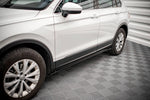Maxton Parts - Seitenschweller Ansatz (Paar) passend für VW Tiguan Mk2 schwarz Hochglanz