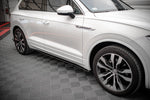 Maxton Parts - Seitenschweller Ansatz (Paar) passend für VW Touareg R-line Mk3 schwarz Hochglanz
