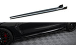 Maxton Parts - Seitenschweller Ansatz (Paar) V.1 + Flaps passend für BMW M8 Gran Coupe F93 / 8 Gran Coupe M-Paket G16