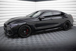 Maxton Parts - Seitenschweller Ansatz (Paar) V.1 + Flaps passend für BMW M8 Gran Coupe F93 / 8 Gran Coupe M-Paket G16