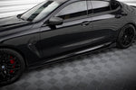 Maxton Parts - Seitenschweller Ansatz (Paar) V.1 + Flaps passend für BMW M8 Gran Coupe F93 / 8 Gran Coupe M-Paket G16