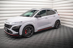 Maxton Parts - Seitenschweller Ansatz (Paar) V.1 + Flaps passend für Hyundai Kona N Mk1