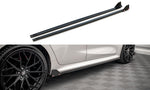 Maxton Parts - Seitenschweller Ansatz (Paar) V.1 + Flaps passend für Toyota Yaris Mk4