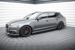 Maxton Parts - Seitenschweller Ansatz (Paar) V.1 passend für Audi A6 / A6 C7 S-line/ S6 C7 FL schwarz Hochglanz (AU-A6-C7F-SLINE-SD1-G)