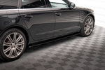 Maxton Parts - Seitenschweller Ansatz (Paar) V.1 passend für Audi A6 C7 schwarz Hochglanz