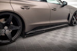 Maxton Parts - Seitenschweller Ansatz (Paar) V.1 passend für Audi e-Tron GT / RS GT Mk1 schwarz Hochglanz