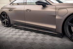 Maxton Parts - Seitenschweller Ansatz (Paar) V.1 passend für Audi e-Tron GT / RS GT Mk1 schwarz Hochglanz