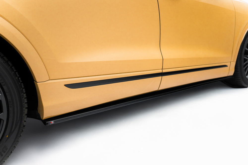 Maxton Parts - Seitenschweller Ansatz (Paar) V.1 passend für Audi Q8 S-line / SQ8 Mk1 FL schwarz Hochglanz