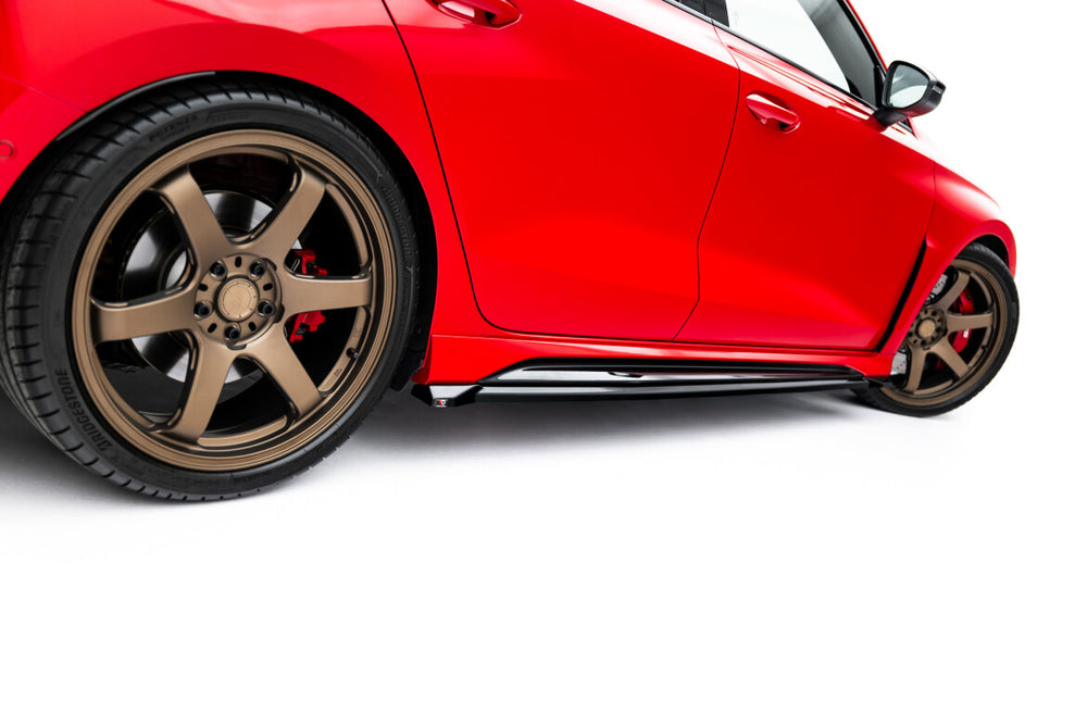 Maxton Parts - Seitenschweller Ansatz (Paar) V.1 passend für Audi RS3 Sportback 8Y FL schwarz Hochglanz