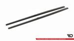 Maxton Parts - Seitenschweller Ansatz (Paar) V.1 passend für Audi S3 / A3 S-Line 8V / 8V FL Limousine schwarz Hochglanz