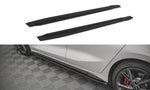 Maxton Parts - Seitenschweller Ansatz (Paar) V.1 passend für Audi S3 / A3 S-Line 8Y / 8Y FL schwarz matt
