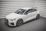 Maxton Parts - Seitenschweller Ansatz (Paar) V.1 passend für Audi S3 / A3 S-Line 8Y / 8Y FL schwarz matt