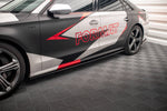 Maxton Parts - Seitenschweller Ansatz (Paar) V.1 passend für Audi S8 D4 schwarz Hochglanz