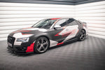 Maxton Parts - Seitenschweller Ansatz (Paar) V.1 passend für Audi S8 D4 schwarz Hochglanz
