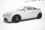 Maxton Parts - Seitenschweller Ansatz (Paar) V.1 passend für Audi TT S / TT S-Line 8J FL schwarz Hochglanz