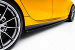 Maxton Parts - Seitenschweller Ansatz (Paar) V.1 passend für BMW 1er M-Paket F70 schwarz Hochglanz