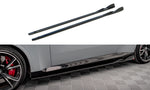 Maxton Parts - Seitenschweller Ansatz (Paar) V.1 passend für BMW 2 Coupe M-Paket / M240i G42 schwarz Hochglanz