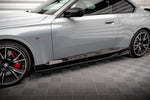 Maxton Parts - Seitenschweller Ansatz (Paar) V.1 passend für BMW 2 Coupe M-Paket / M240i G42 schwarz Hochglanz