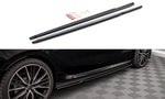 Maxton Parts - Seitenschweller Ansatz (Paar) V.1 passend für BMW 2 Gran Coupe M-Paket / M235i F44 schwarz Hochglanz