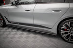 Maxton Parts - Seitenschweller Ansatz (Paar) V.1 passend für BMW 4er Gran Coupe M-Paket / M440i G26 schwarz Hochglanz