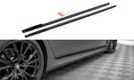 Maxton Parts - Seitenschweller Ansatz (Paar) V.1 passend für BMW 7 M-Paket G11 schwarz Hochglanz
