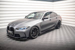 Maxton Parts - Seitenschweller Ansatz (Paar) V.1 passend für BMW M3 Limousine / Touring G80 / G81 schwarz Hochglanz