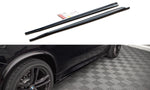 Maxton Parts - Seitenschweller Ansatz (Paar) V.1 passend für BMW X5 M F85 schwarz Hochglanz