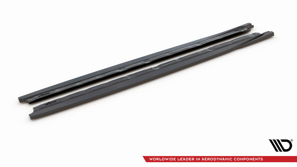 Maxton Parts - Seitenschweller Ansatz (Paar) V.1 passend für CUPRA Formentor Mk1 FL schwarz Hochglanz