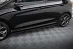 Maxton Parts - Seitenschweller Ansatz (Paar) V.1 passend für Ford Fiesta ST / ST-Line Mk8 schwarz Hochglanz