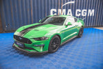 Maxton Parts - Seitenschweller Ansatz (Paar) V.1 passend für Ford Mustang GT Mk6 FL schwarz matt