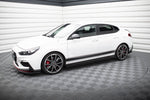 Maxton Parts - Seitenschweller Ansatz (Paar) V.1 passend für Hyundai I30 N Mk3 Hatchback / Fastback schwarz Hochglanz