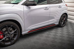 Maxton Parts - Seitenschweller Ansatz (Paar) V.1 passend für Hyundai Kona N Mk1 schwarz Hochglanz