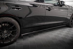 Maxton Parts - Seitenschweller Ansatz (Paar) V.1 passend für Infiniti Q50 S Mk1 schwarz Hochglanz