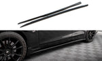 Maxton Parts - Seitenschweller Ansatz (Paar) V.1 passend für Infiniti Q50 S Mk1 schwarz Hochglanz