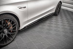 Maxton Parts - Seitenschweller Ansatz (Paar) V.1 passend für Mercedes-AMG C 63 AMG Coupe C205 FL schwarz Hochglanz