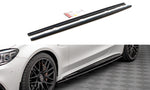 Maxton Parts - Seitenschweller Ansatz (Paar) V.1 passend für Mercedes-AMG C 63 AMG Coupe C205 FL schwarz matt