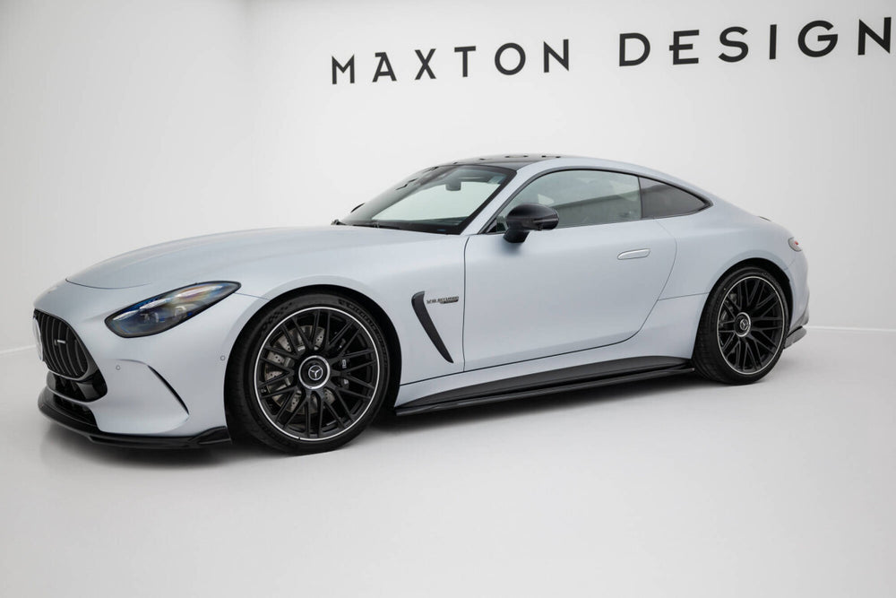 Maxton Parts - Seitenschweller Ansatz (Paar) V.1 passend für Mercedes-AMG GT 63 / 55 / 63 S E Performance C192 schwarz Hochglanz