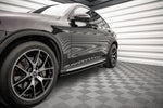 Maxton Parts - Seitenschweller Ansatz (Paar) V.1 passend für Mercedes GLC Coupe AMG-Line C253 FL schwarz Hochglanz