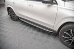 Maxton Parts - Seitenschweller Ansatz (Paar) V.1 passend für Mercedes GLS AMG-Line X167 schwarz Hochglanz
