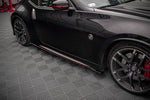 Maxton Parts - Seitenschweller Ansatz (Paar) V.1 passend für Nissan 370Z Nismo FL schwarz Hochglanz
