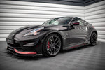Maxton Parts - Seitenschweller Ansatz (Paar) V.1 passend für Nissan 370Z Nismo FL schwarz Hochglanz