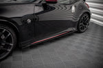 Maxton Parts - Seitenschweller Ansatz (Paar) V.1 passend für Nissan 370Z Nismo FL schwarz Hochglanz