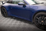Maxton Parts - Seitenschweller Ansatz (Paar) V.1 passend für Porsche 911 Carrera Aero / Carrera GTS 992 schwarz Hochglanz