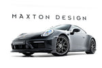 Maxton Parts - Seitenschweller Ansatz (Paar) V.1 passend für Porsche 911 Carrera Sport Design 992 schwarz Hochglanz