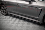 Maxton Parts - Seitenschweller Ansatz (Paar) V.1 passend für Porsche Panamera / Panamera Diesel / Panamera Turbo 970 schwarz Hochglanz