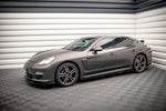Maxton Parts - Seitenschweller Ansatz (Paar) V.1 passend für Porsche Panamera / Panamera Diesel / Panamera Turbo 970 schwarz Hochglanz